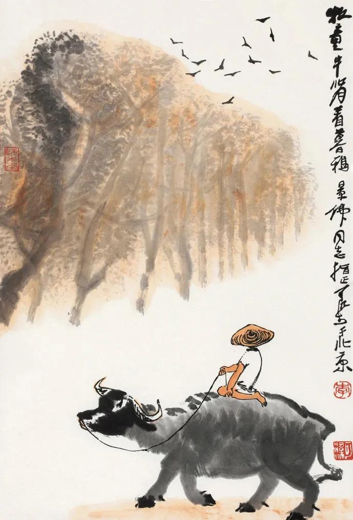 牧童归去横牛背，短笛无腔信口吹——有关牧童和牛的古诗词38首