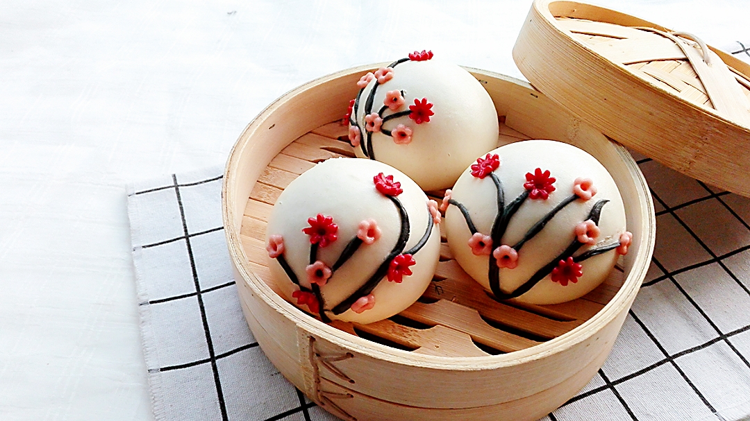 【腊梅花馒头（过年花饽饽）】做法步骤图 做法简单又美味 过-起舞美食网