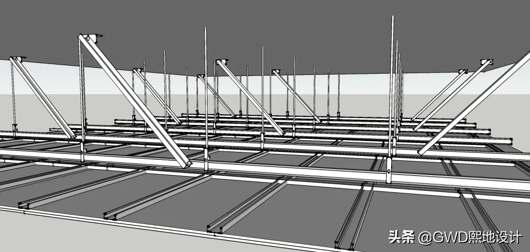 「工艺篇」吊顶结构内部的反支撑和转换层，设计师，你真的懂吗？
