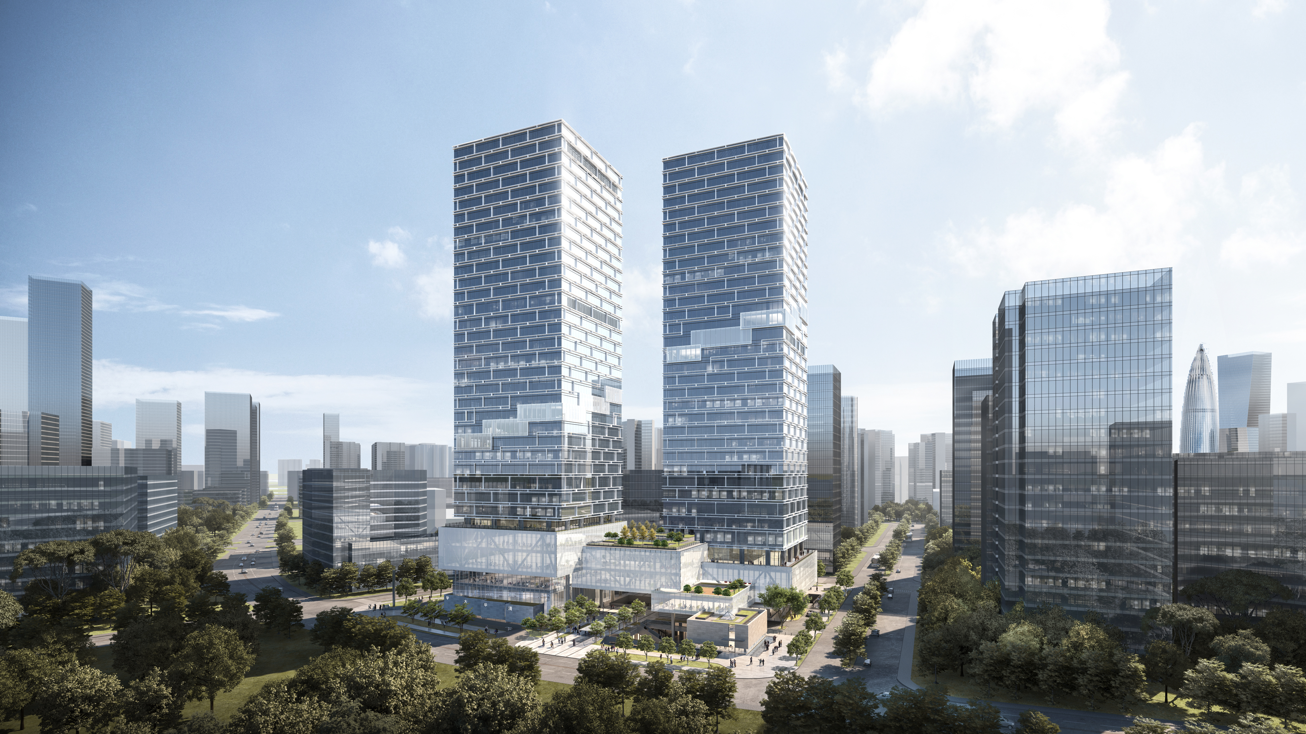 深圳南山建“双塔”地标——深圳清华大学研究院新大楼设计方案