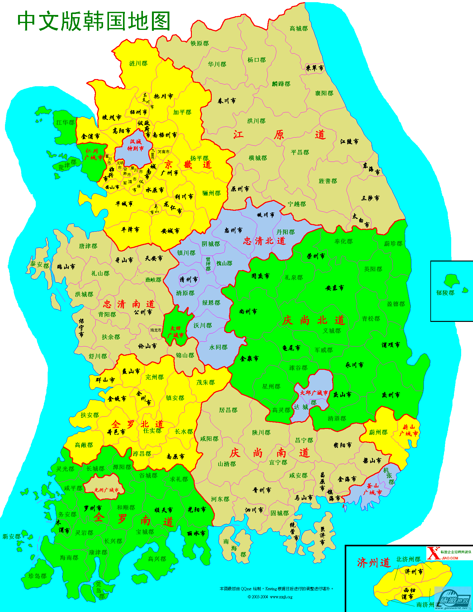 韩国实景地图图片