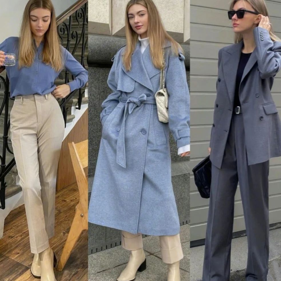 "莫兰迪色"搭配有多高级?看这位俄罗斯美女就知道,温柔又时尚