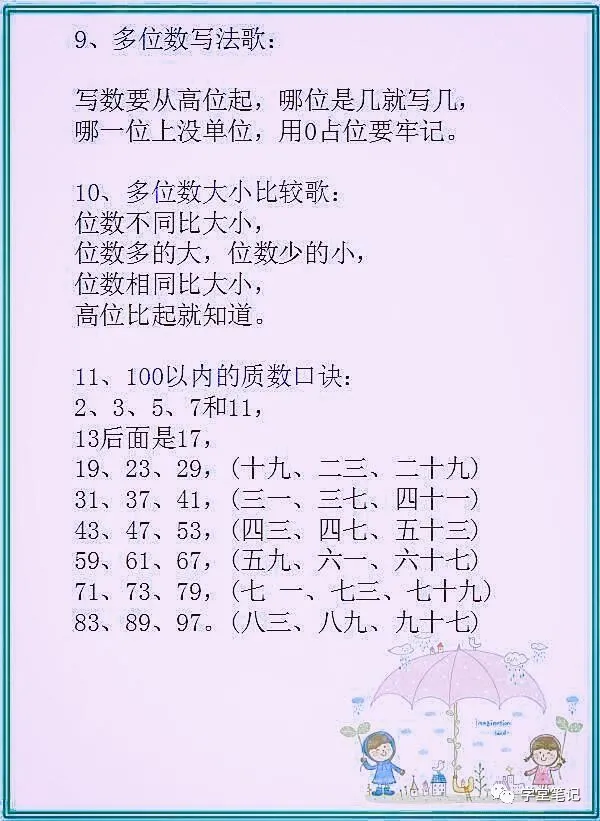 质数口诀表一百以内的（质数歌100以内）-第3张图片-昕阳网