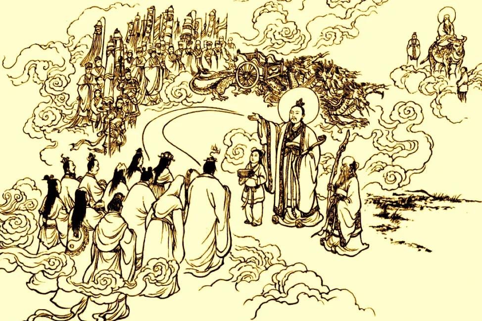 太上老君秘密安排，燃灯改组灵山极乐世界，原掌教接引道人成船夫