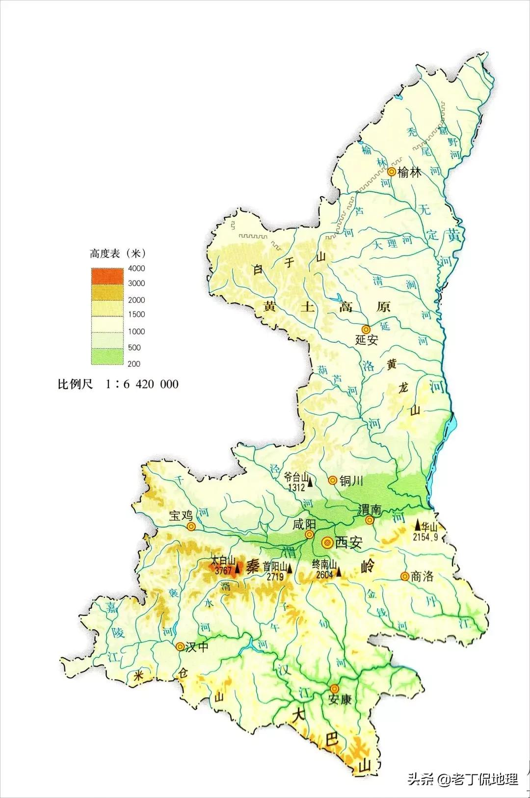 山西河北两省地图（看完就知道这两省的位置在哪）