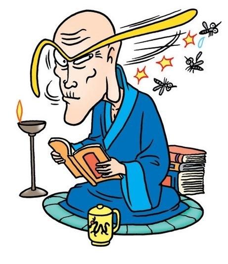 "老禅师微笑,拿出一条蛇.青年大悟"您是要我像蛇一样能屈能伸对吗?