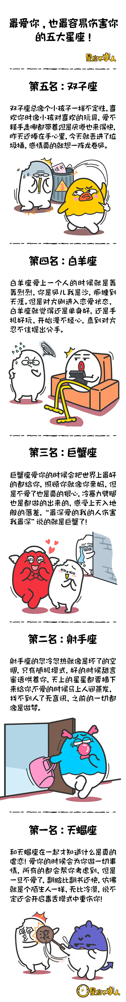 最爱你,也最容易伤害你的五大星座!