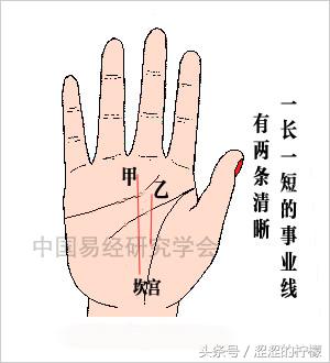 两条事业线的手掌纹代表了什么？