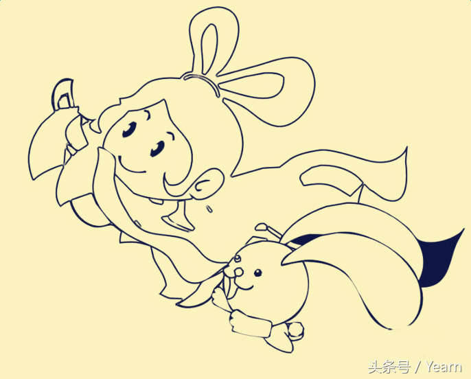 简笔画嫦娥的画法