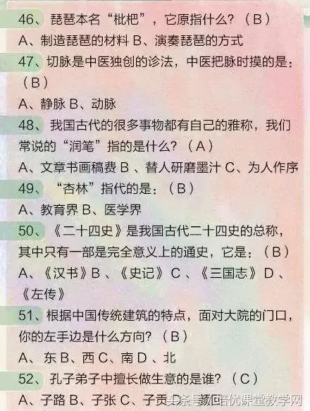 家长珍藏：“四大名著”文学常识100问，全是考试“必考”题！