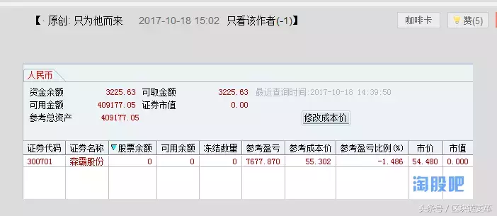 新晋大神一年88倍交割单实录