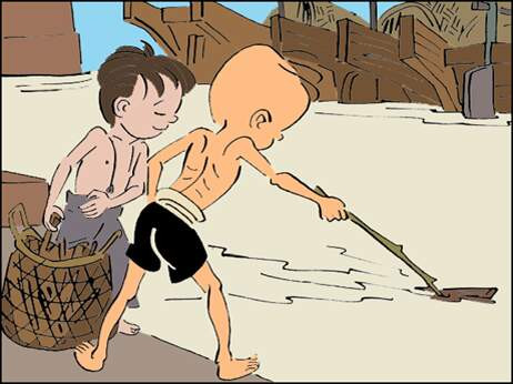 「PP连环画」张乐平漫画经典《三毛流浪记》④劳苦大众，亲如一家