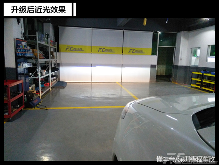 深圳布吉雷诺科雷傲为了夜间安全行车，改装海拉五透镜