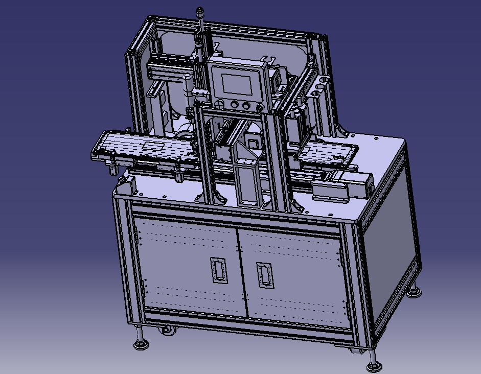 键盘锁螺丝机3D模型图纸 STP格式