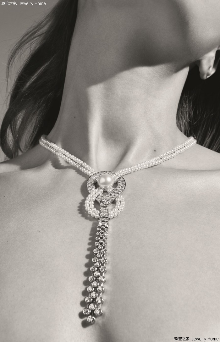 珍珠上的钻头，Endless Knot织成的双重柔软与光辉