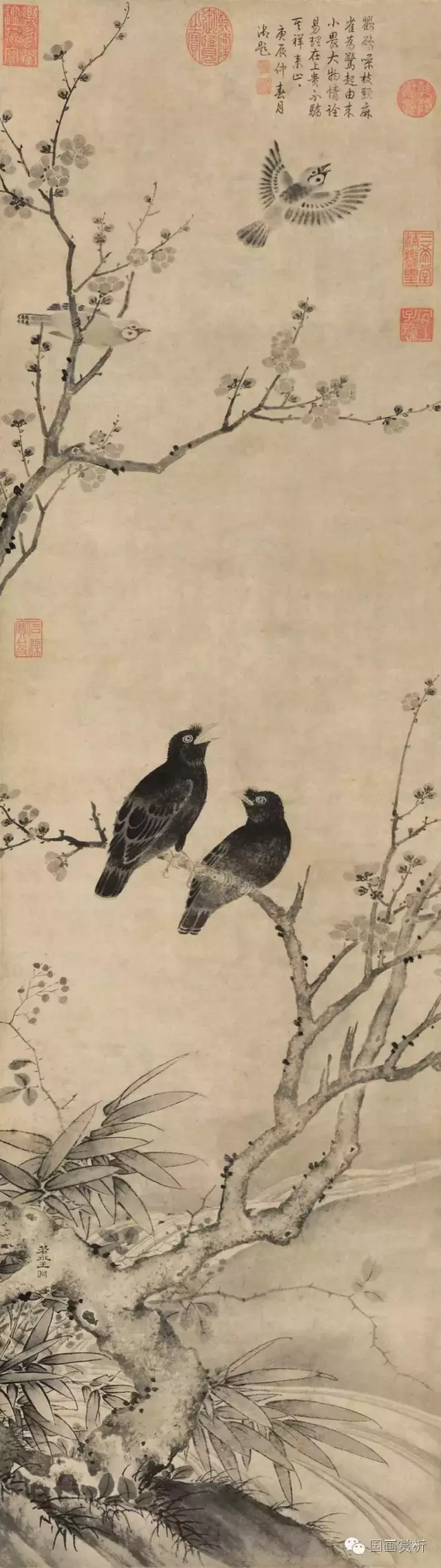 元代首席“墨花墨禽”大师
