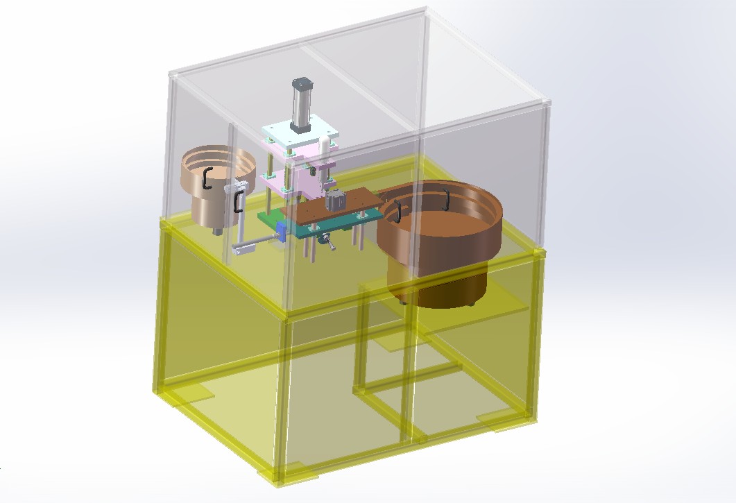 钣金自动上料打螺丝机3D模型图纸 x_t格式