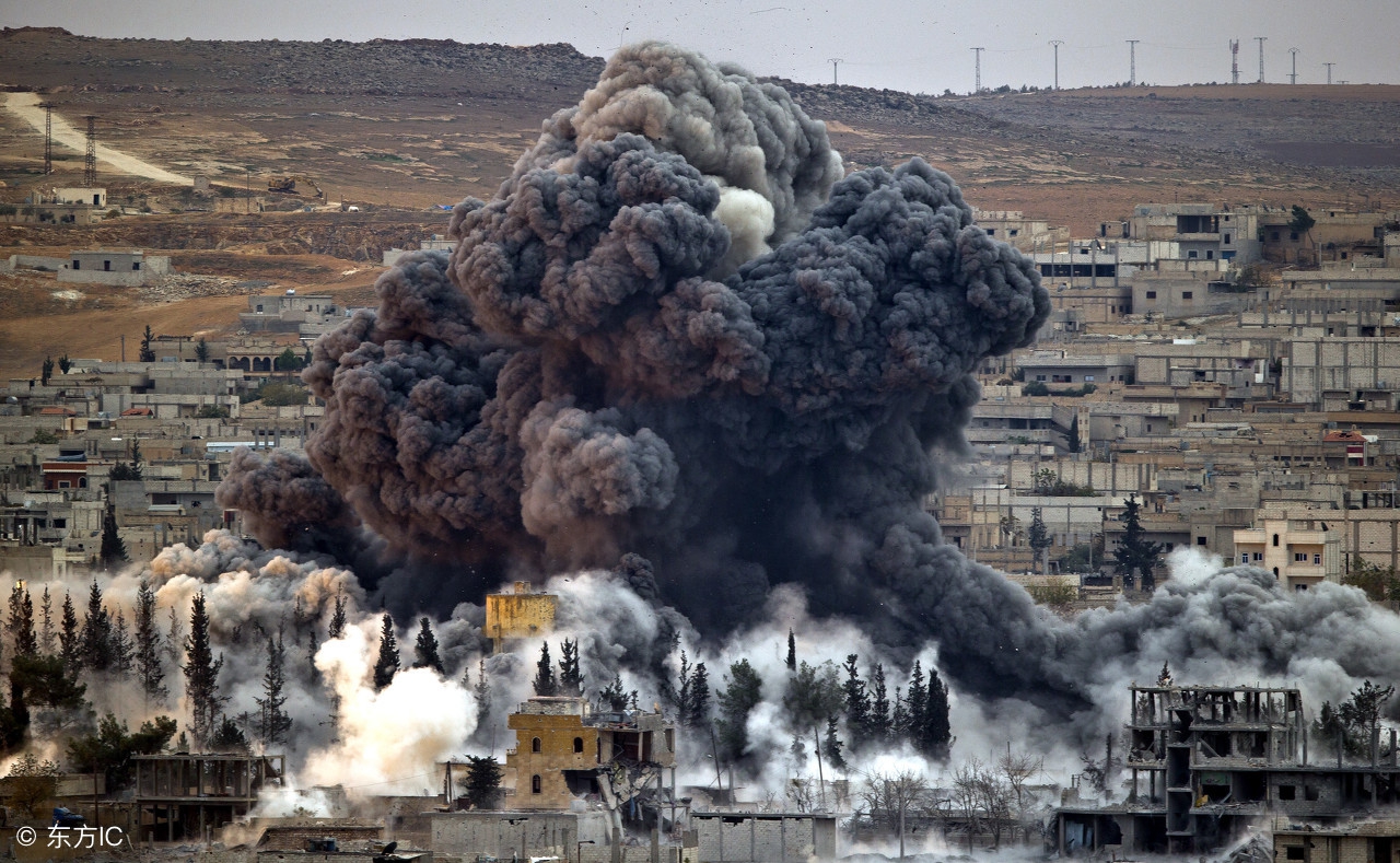 空袭叙利亚图片