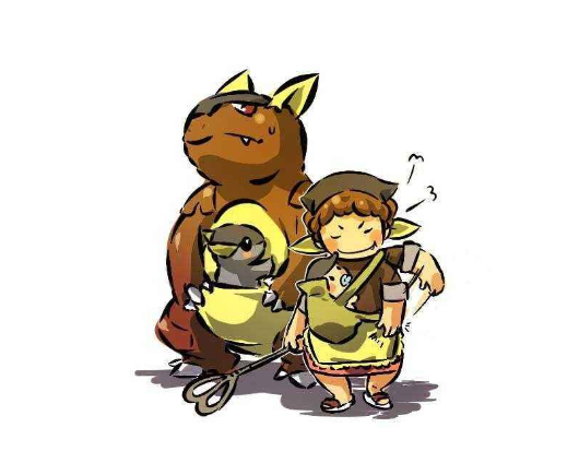 袋兽是众所周知的很会照顾孩子的宝可梦,袋兽的性别