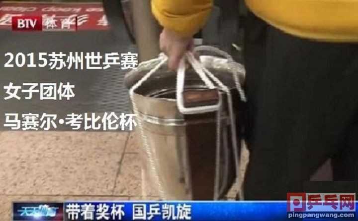 世乒赛男子单打冠军奖杯叫什么(细数世乒赛7座奖杯，国乒今日出征瑞典，张继科为马龙壮行)