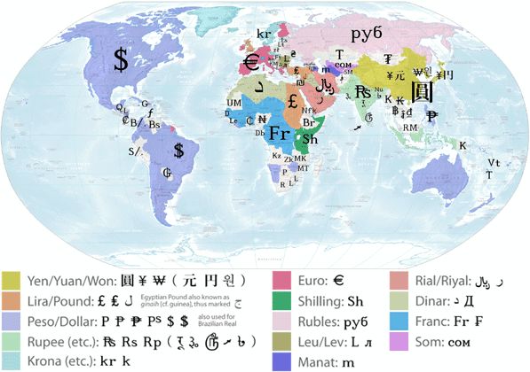欧元单位英文(美国人很少说money, 而是用这些词说钱)