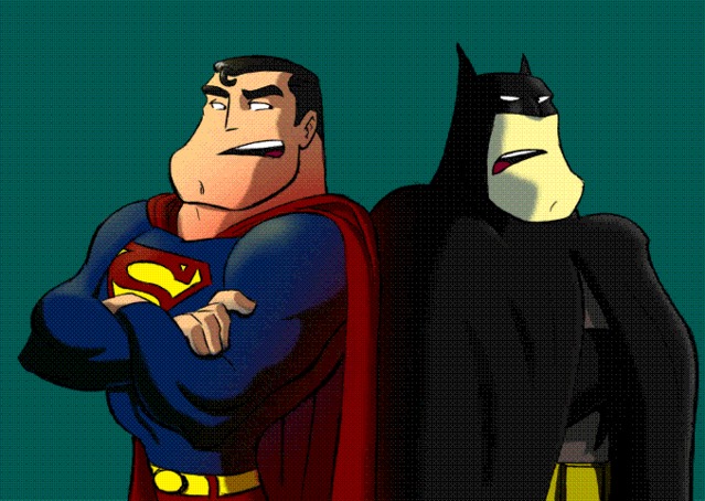 图片[1]-怎么用英语介绍对方 看蝙蝠侠和超人的对话-笑傲英语网