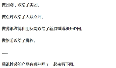 如果你的项目被腾讯跟进，你怎么应对