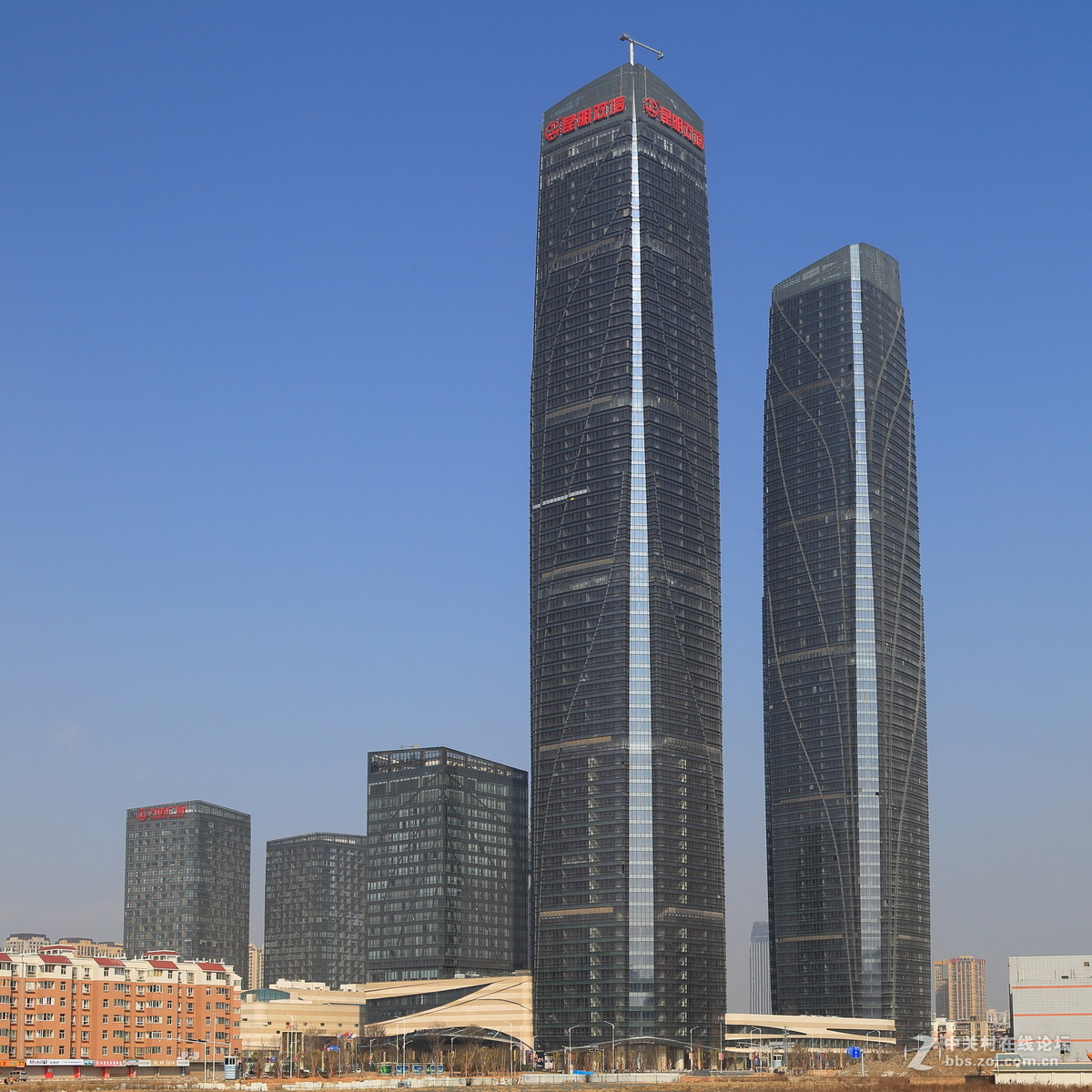 3.昆明万达双塔2.昆明恒隆广场1.春之眼