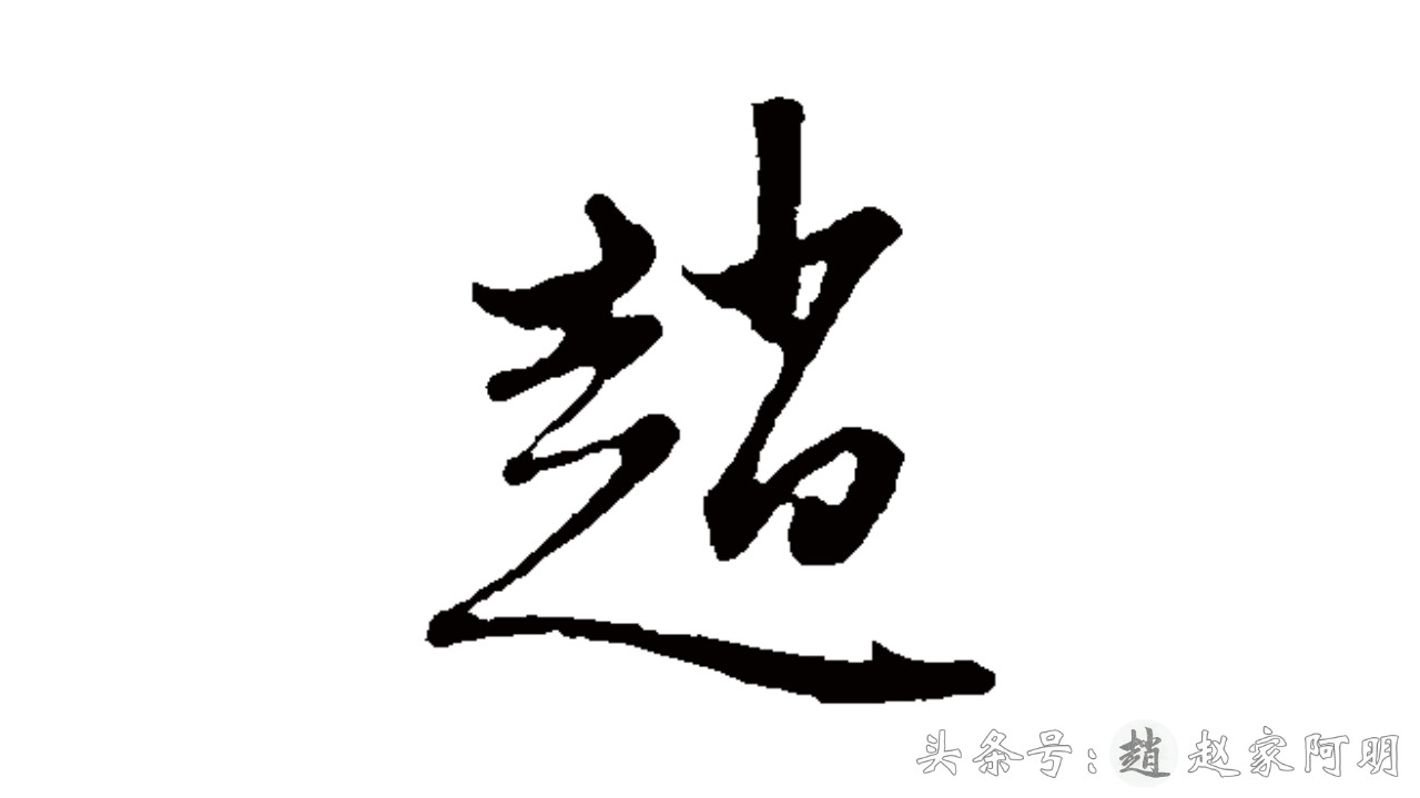 「赵」姓怎么写好看？一天一个姓氏！多种书法字体！
