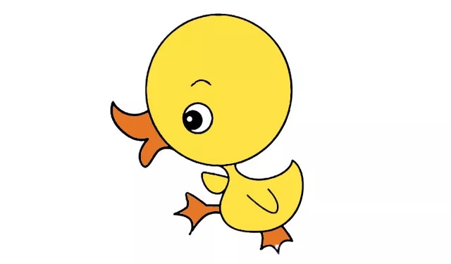 简笔画之小鸭子的画法