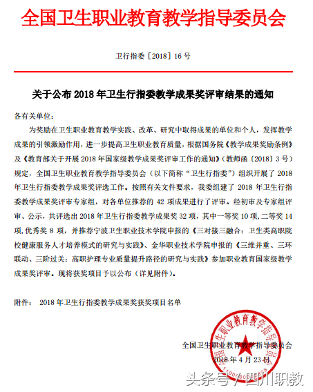 四川一所高校赢得全国医药卫生行业最高荣誉