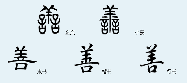 国风每日一字:善
