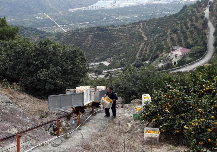 山地果园单轨运输车的安装使用和维护