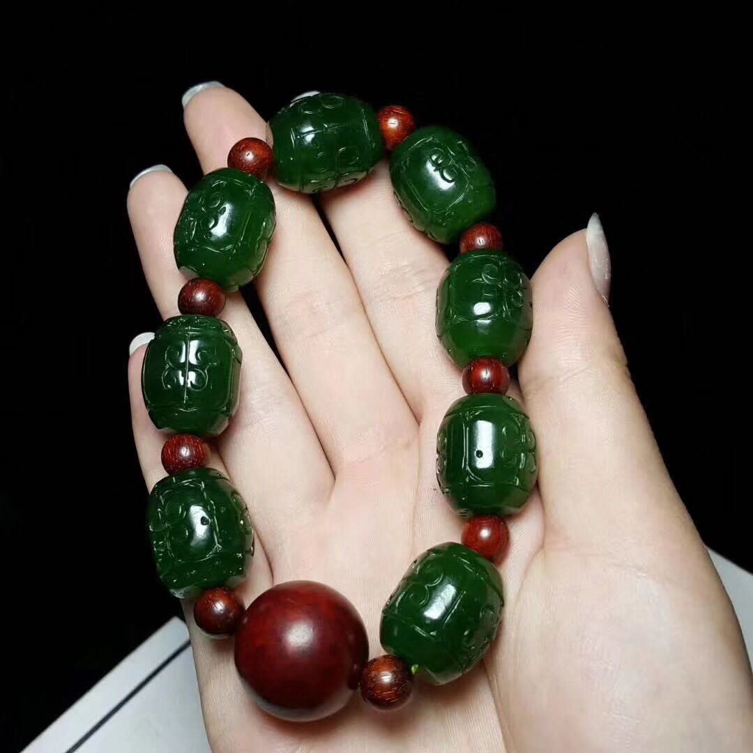 (老玉石手串图片大全集) 第3张