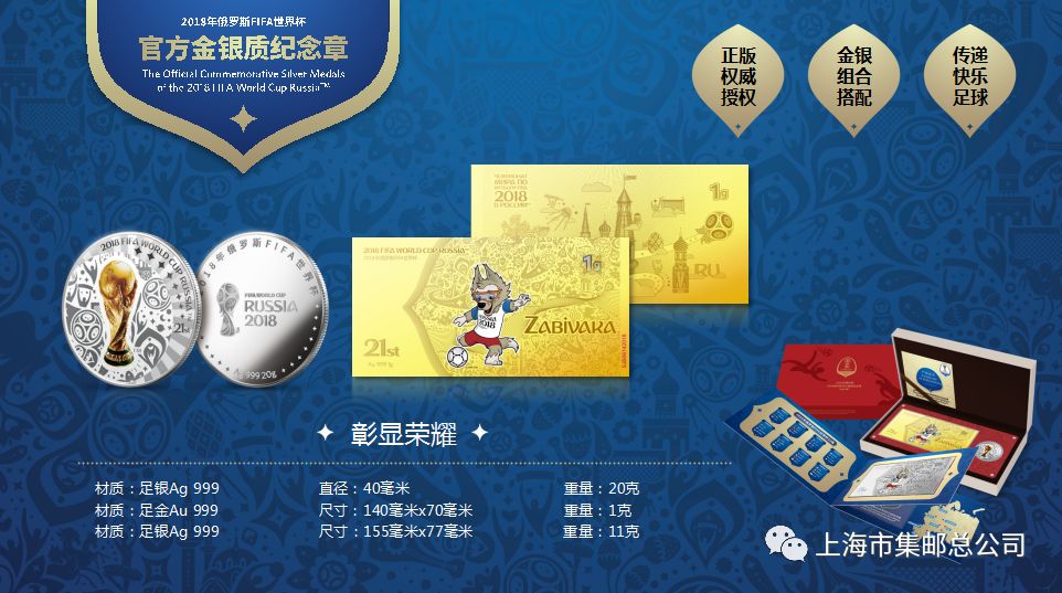 世界杯2018纪念章(传递快乐足球——2018年俄罗斯FIFA世界杯金银质纪念章)