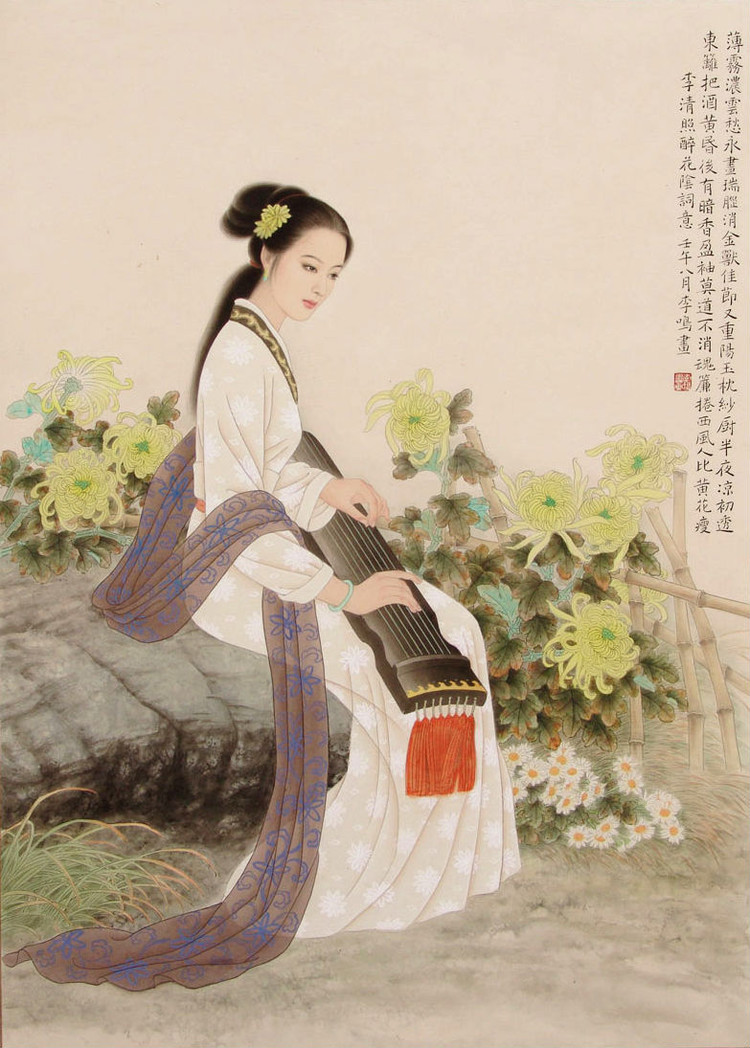 11. 凤凰台上忆吹箫·香冷金猊香冷金猊,被翻红浪,起来慵自梳头.