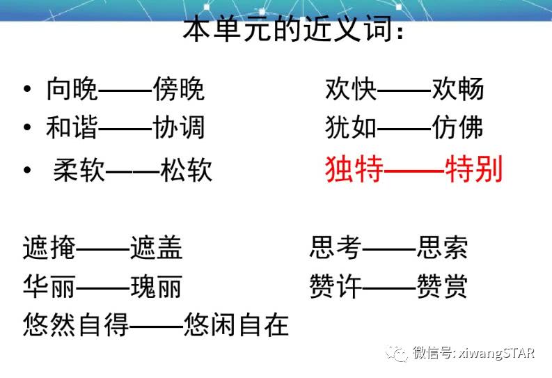 媛媛妈教语文：人教版四年级语文下册第六单元知识点