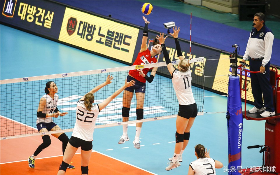 世界女排联赛：金软景29分 韩国3-1击败德国 世联赛3连胜