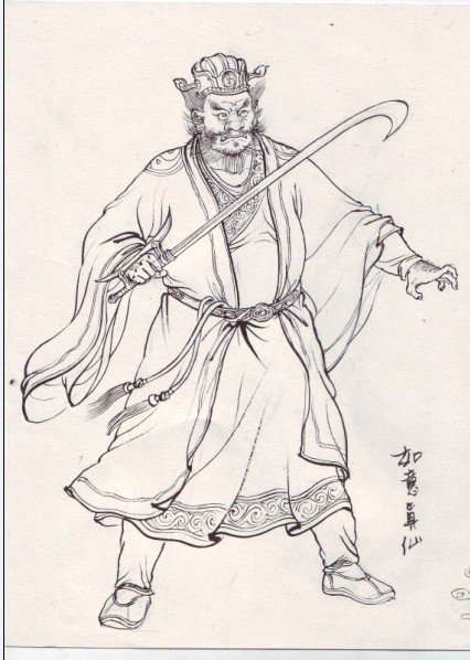 《西游记》人物白描图谱,这唐僧画的也太帅了