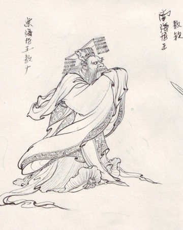 《西游记》人物白描图谱,这唐僧画的也太帅了