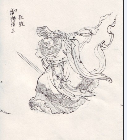 《西游记》人物白描图谱,这唐僧画的也太帅了