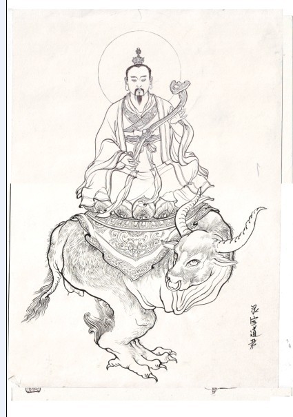 《西游记》人物白描图谱,这唐僧画的也太帅了