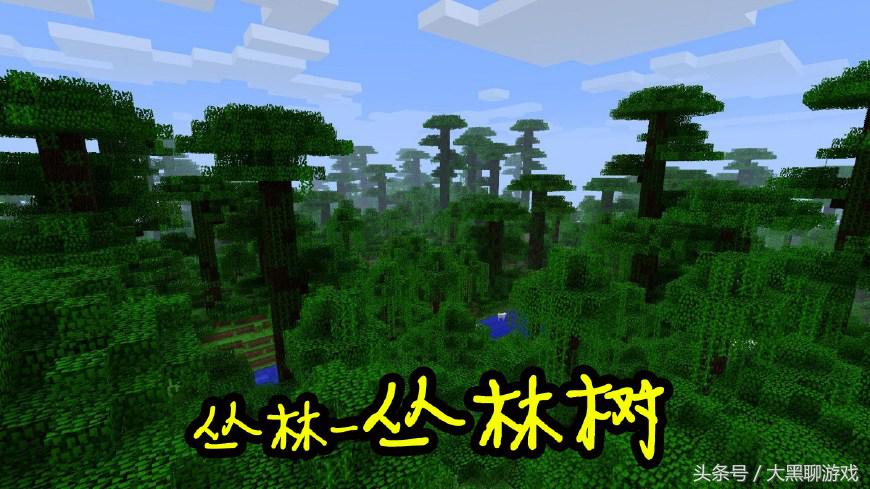 我的世界：游戏最全的8种树木介绍，见到第7种代表你已经通关了