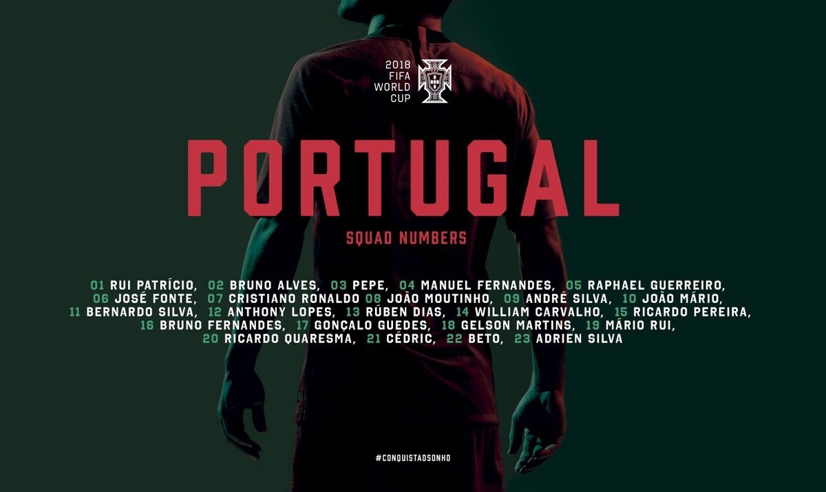 为什么丰特能成世界杯主力6(葡萄牙世界杯号码分配：大连一方外援身披6号)
