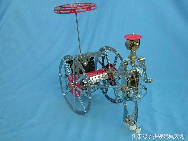 80后都玩过的金属螺丝拼装玩具建造模型，就是仿制欧美MECCANO