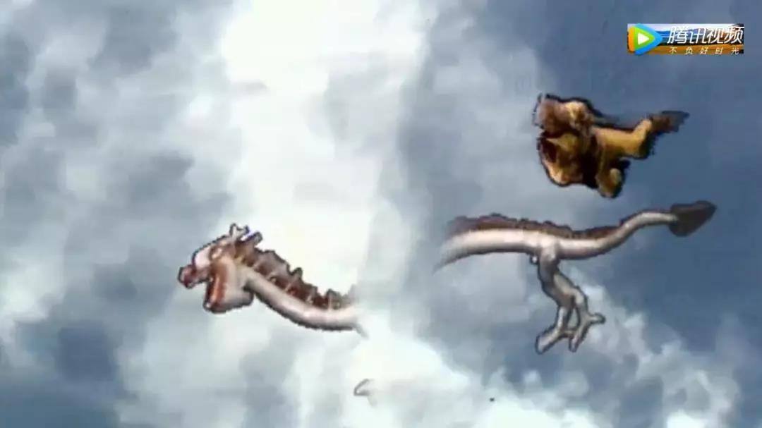 小白龙就是手工制作的.远看抠图效果确实有点渣.人工之外还有手工.