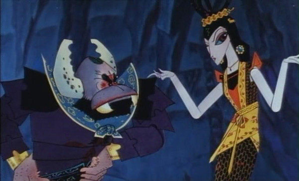 传说脉络看,《葫芦兄弟》中最重要的角色都是蛇精——尽管在动画片中