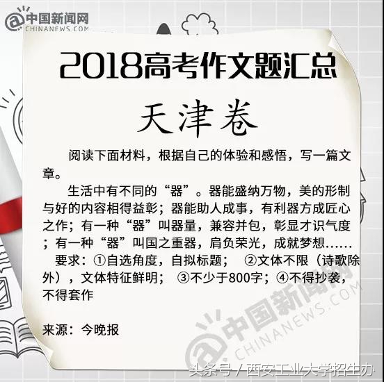 新鲜出炉！2018年全国各地高考作文题目（完整版）！看看哪个更扎心？