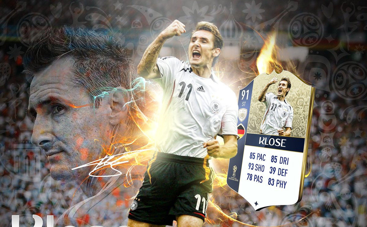 克洛泽肯定有实力再次出现在俄罗斯世界杯的赛场上,尽管他已经宣布