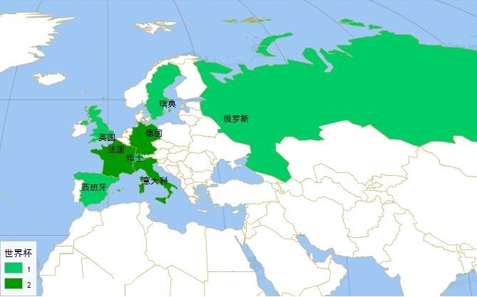 2022世界杯举办国家(17个举办过世界杯的国家，欧洲国家最多，大洋洲没有举办过世界杯)